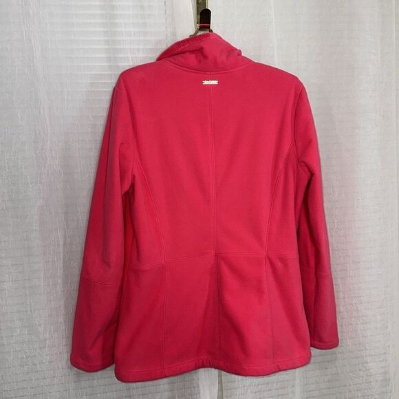 Lilly Pulitzer L Pink Grace Fleece Faux Fur Lined Cozy Soft Full Zip Jacket - Picture 3 of 16